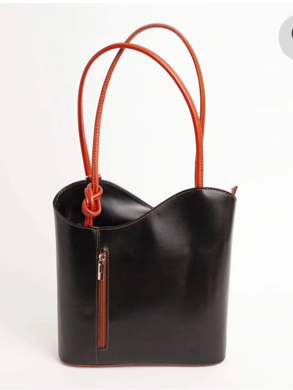 Vera Pelle leather shoulder bag / backpack